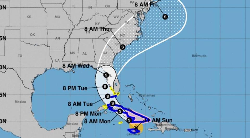 Tropical Storm Elsa is forecast to affect the Columbia area this week.