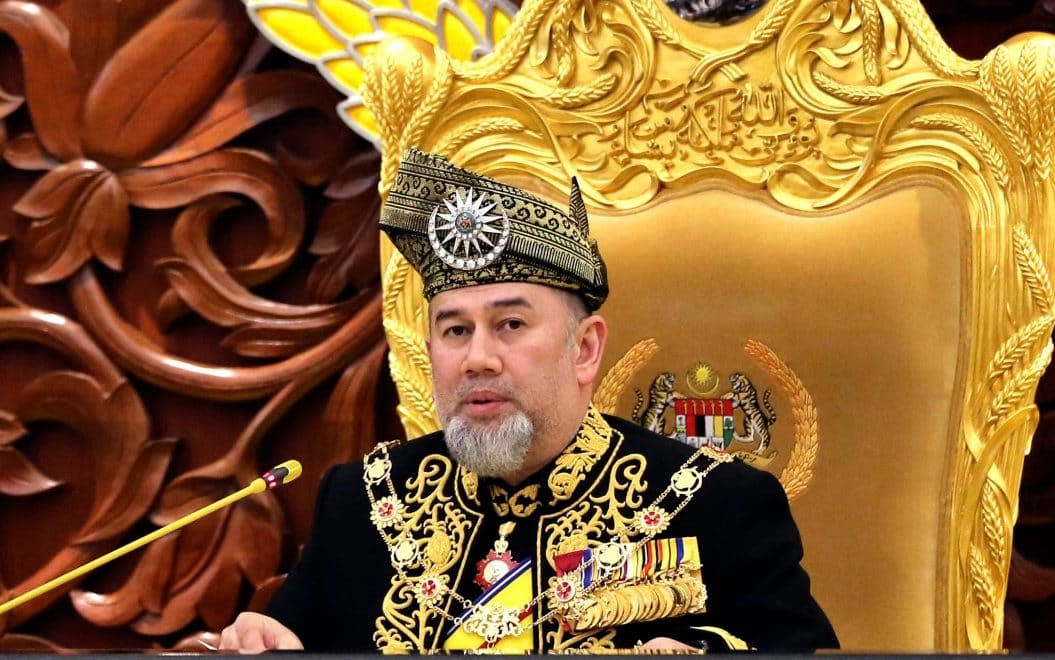 File image of Malaysia King Sultan Muhammad V, who has unexpectedly stood down - AP