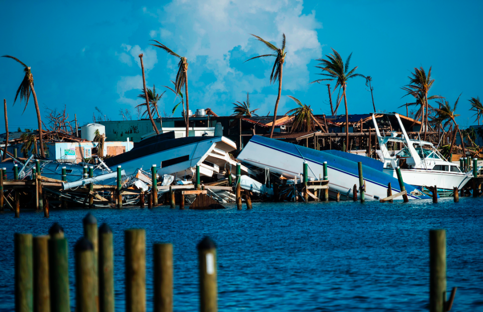 Hurricane Dorian is regarded as the worst natural disaster in the history of the Bahamas. The tropical cyclone was <a href="https://uk.news.yahoo.com/space-station-image-of-hurricane-dorian-captures-storms-monstrous-eye-180714357.html" data-ylk="slk:one of the most powerful hurricanes recorded;elm:context_link;itc:0;sec:content-canvas;outcm:mb_qualified_link;_E:mb_qualified_link;ct:story;" class="link  yahoo-link"><strong>one of the most powerful hurricanes recorded</strong></a> in the Atlantic Ocean and resulted in some 70 deaths and damage of upwards of £6 billion. (Getty)