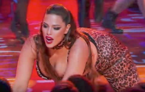 She gets so in to the performance she seductively crawls on the floor during her performance. Source: Lip Sync Battle on Spike