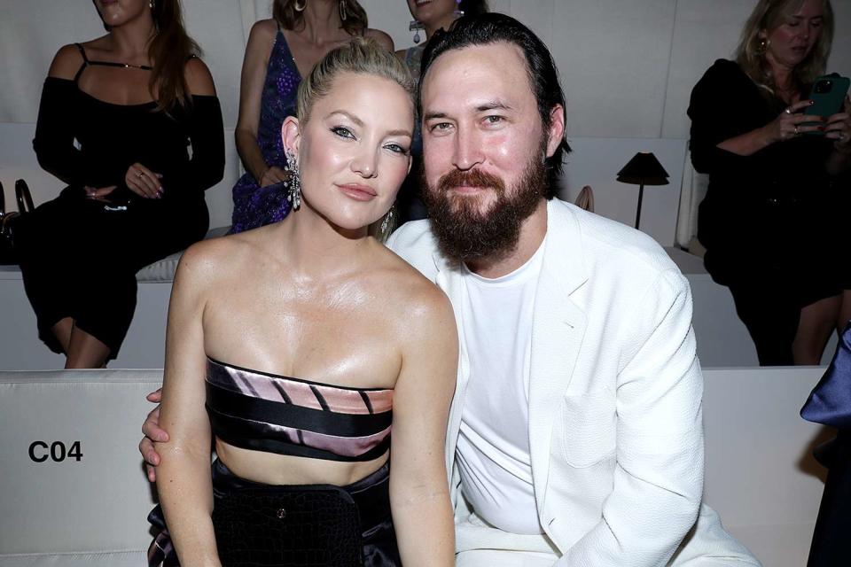 <p>Pascal Le Segretain/Getty Images</p> Kate Hudson and Danny Fujikawa in July 2023