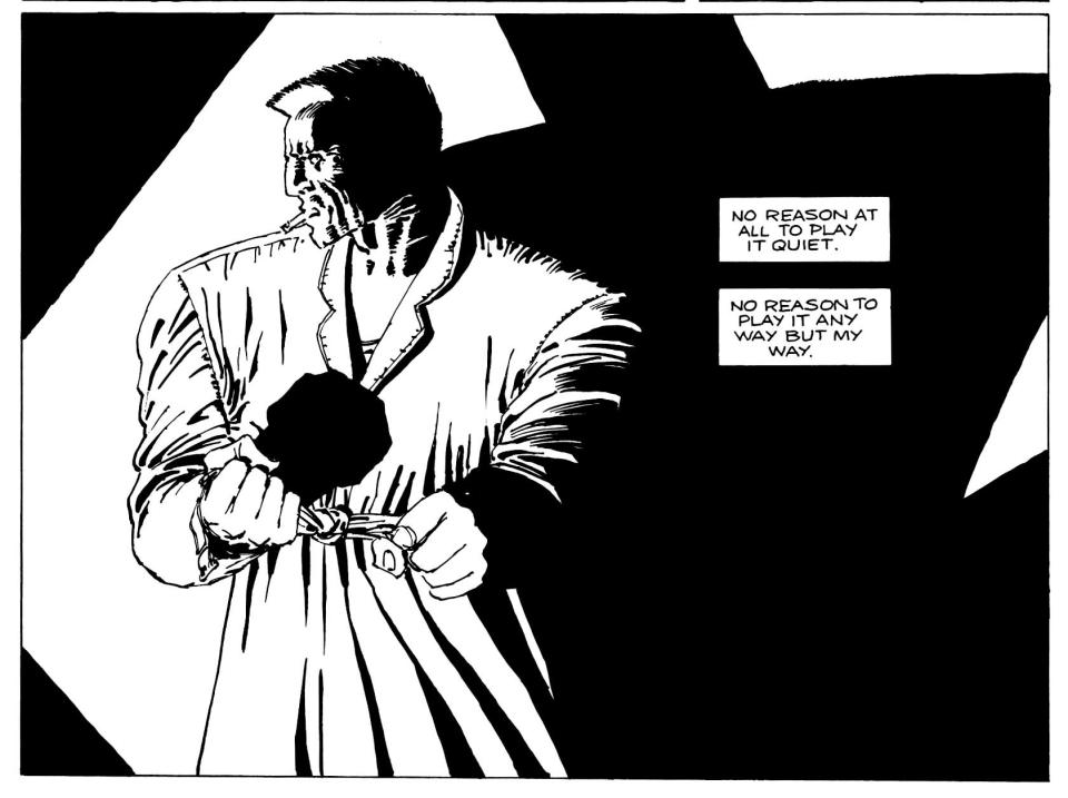 A panel from Sin City.