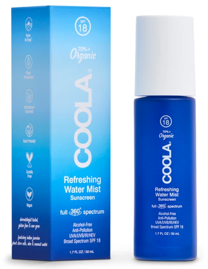 COOLA Full Spectrum 360 Refreshing Water Mist Organic Face Sunscreen SPF 18