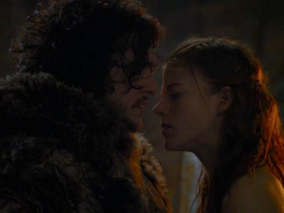 Jon Snow and Ygritte Game of Thrones season three