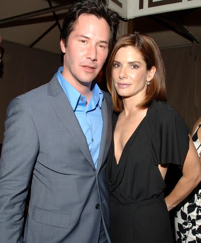L. Cohen/WireImage Keanu Reeves and Sandra Bullock