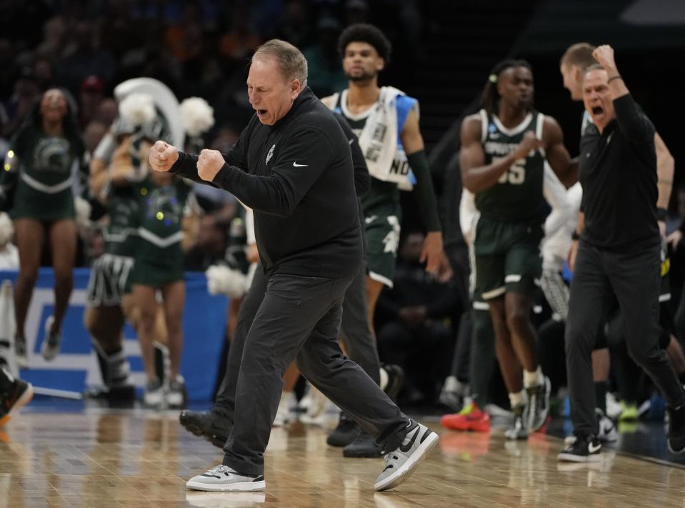 Will the Michigan State basketball team beat North Carolina in the NCAA Tournament? March Madness picks, predictions and odds weigh in on the second-round game.