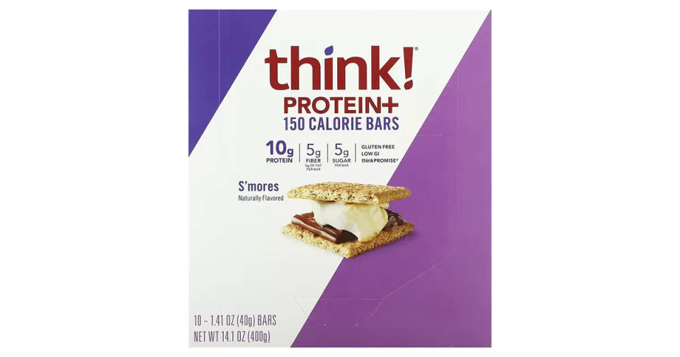 Best protein bars - Think !, Protein+ 150 Calorie Bars, S'mores