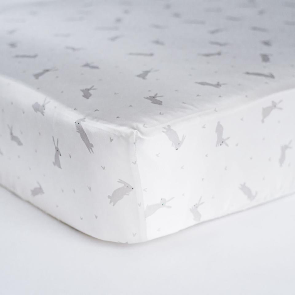 8) Silk Fitted Crib Sheet