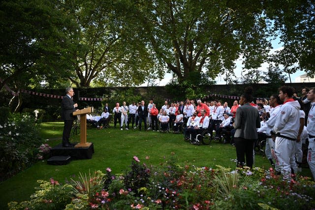 Team GB and Paralympics GB at a Downing Street reception