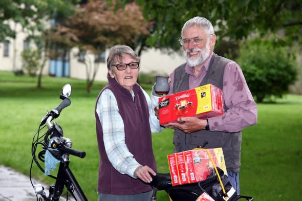 Cyclist, 70, rides to France to buy wife's favourite coffee