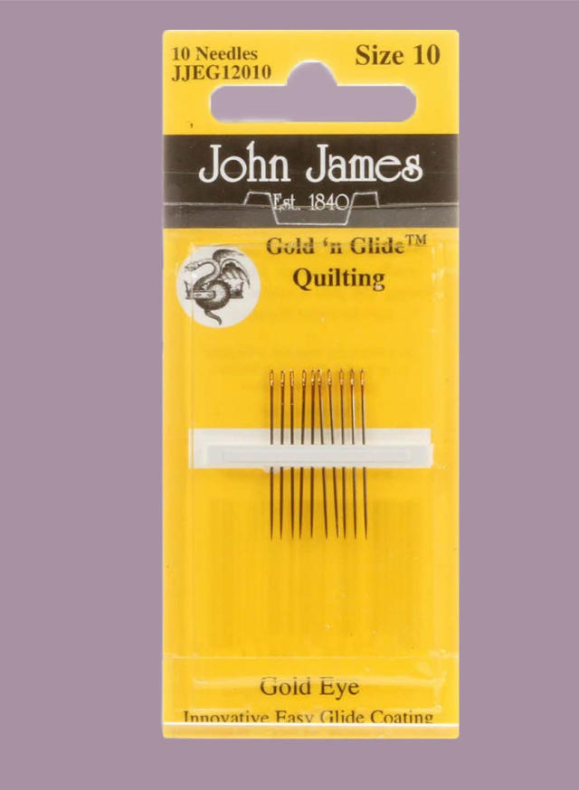 John James Needles - Gold `n Glide Quilting/Betweens - JJEG120-10 -  Quilters Rule