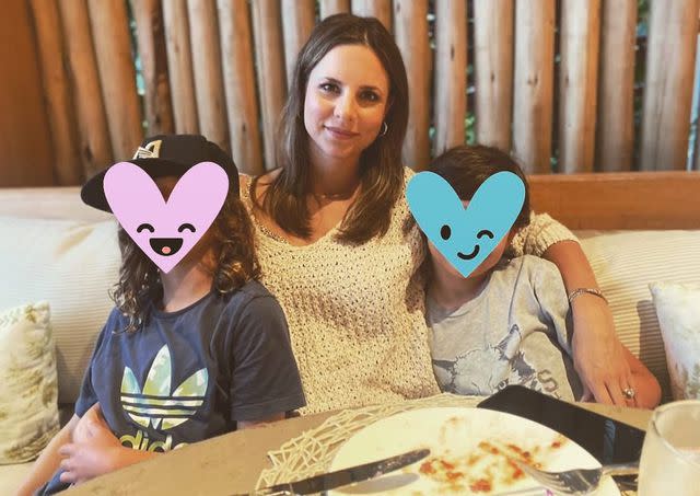 <p>Glenn Howerton/Instagram </p> Jill Latiano with her kids