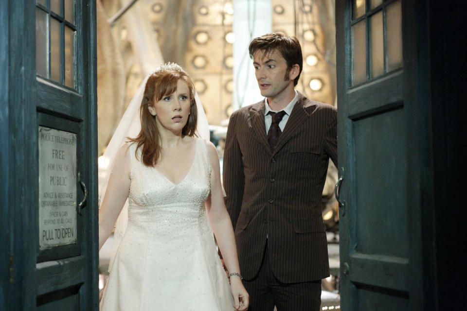 DOCTOR WHO, Catherine Tate, David Tennant, 'The Runaway Bride', (Season 3, originally aired Dec. 25, 2006), 2005-. © Sci-Fi