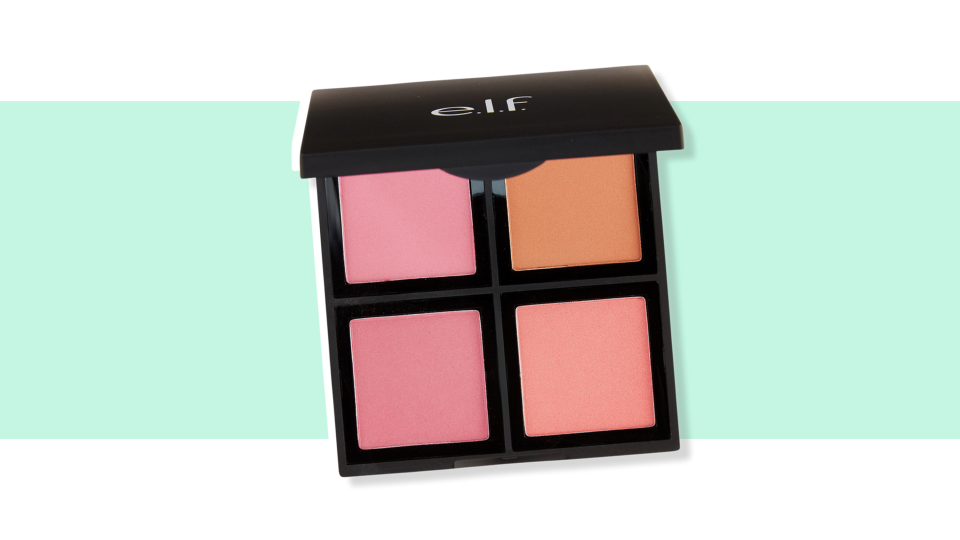 Add a pop of color to your look for less with the E.L.F. Cosmetics Powder Blush Palette.