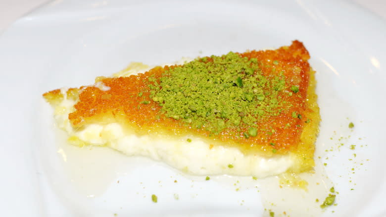 peynirli künefe cheesecake