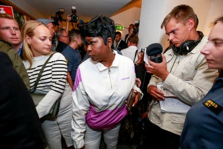 Renee Black, ASAP Rocky's mother, returns to the district court in Stockholm