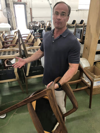 Alex Bernhardt, Jr., President and Chief Executive of family-owned Bernhardt Furniture is seen at the company's plant in Lenoir, North Carolina, U.S., August 15, 2018. REUTERS/Howard Schneider