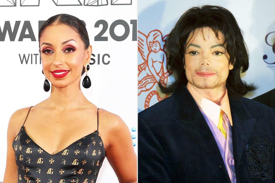 <p>Mark Metcalfe/Getty; George De Sota/Getty</p> Mýa, Michael Jackson