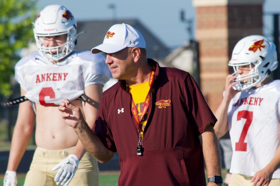 Former Ankeny assistant coach Jeff Bauer took over as the Hawks head coach this season.