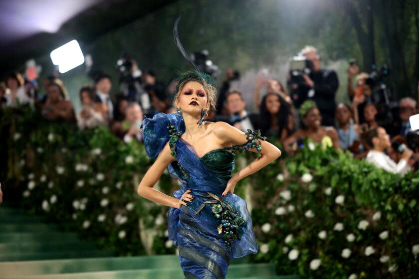 Zendaya poses on the 2024 Met Gala red carpet.