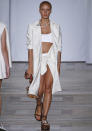 <p>Adwoa was a vision in white at Sonia Rykiel.</p>