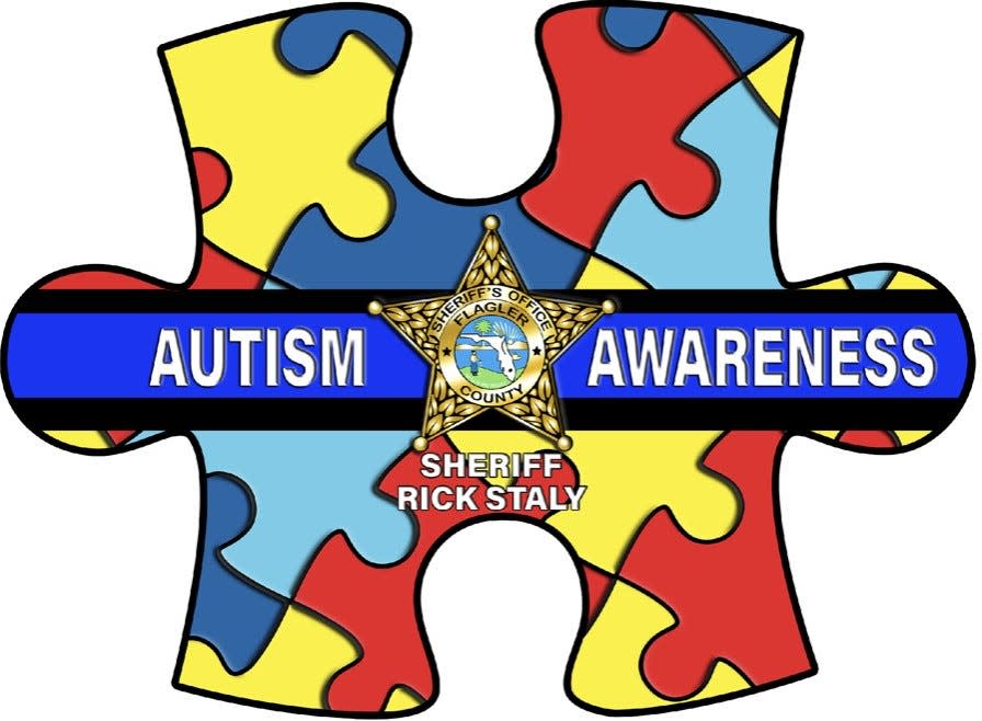 The Flagler County Sheriff's Office is offering this autism awareness sticker as part of a program to help deputies know when they may encounter an autistic person.