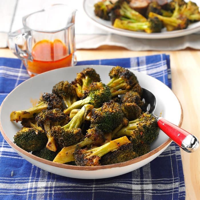 Spicy Grilled Broccoli