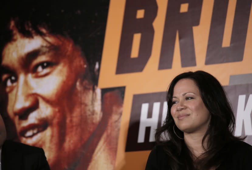 Shannon Lee, daughter of Bruce Lee and president of the "Bruce Lee Foundation,"