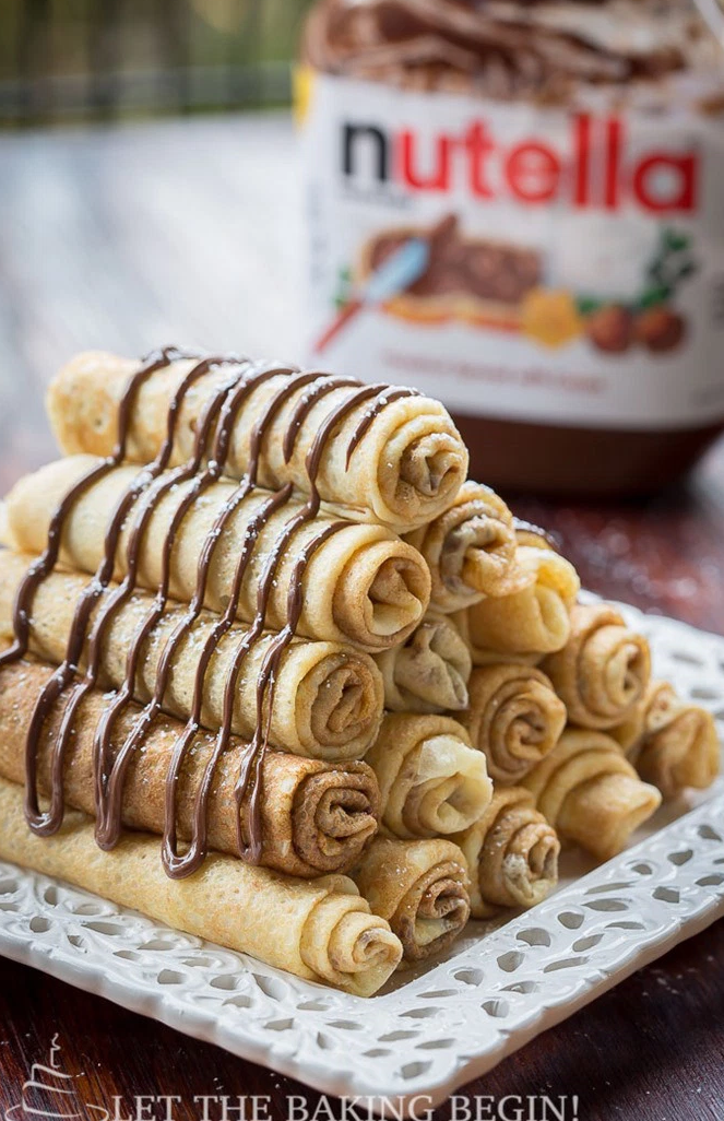 Nutella Stuffed Crepes