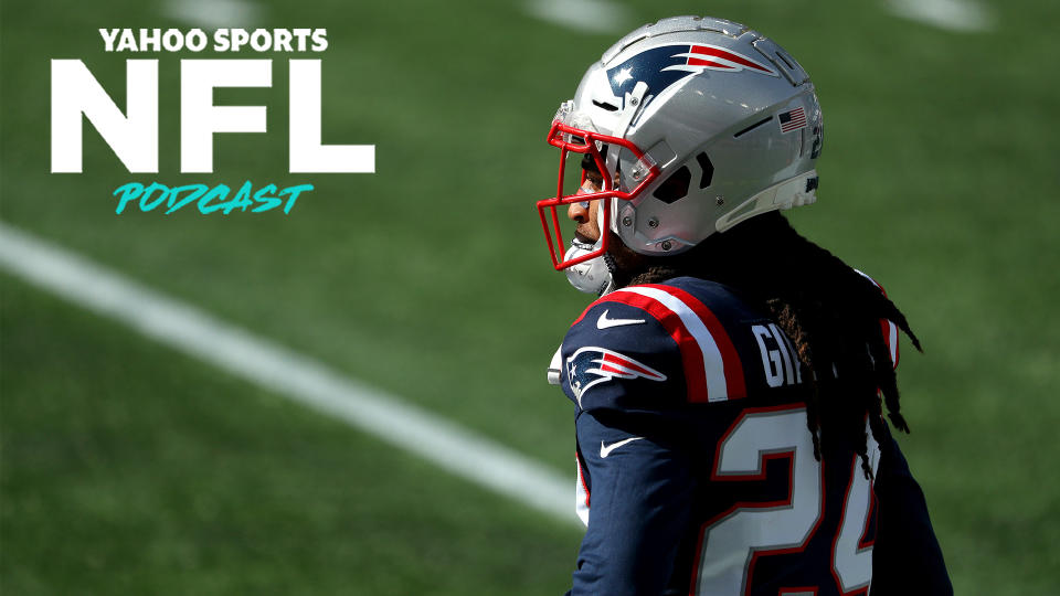 New England Patriots CB Stephon Gilmore has been rumored as a player likely to be moved at next week's trade deadline. (Photo by Maddie Meyer/Getty Images)