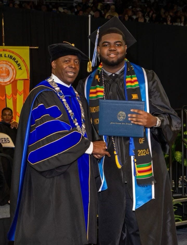 Kevin Davis graduates from MTSU.