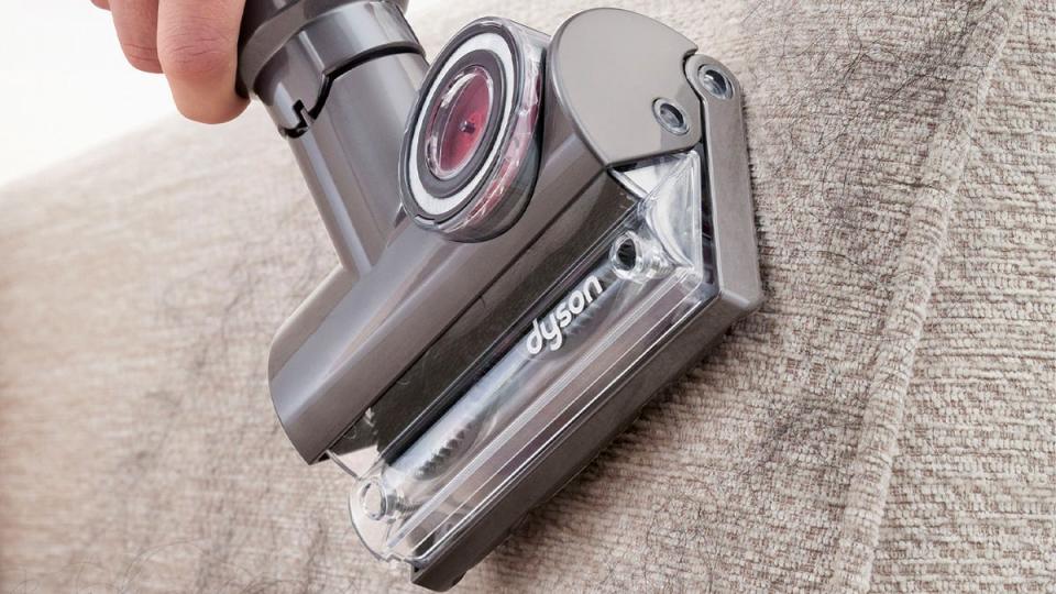 Capture pet hair and other small debris with the Dyson Ball Animal's turbine tool.