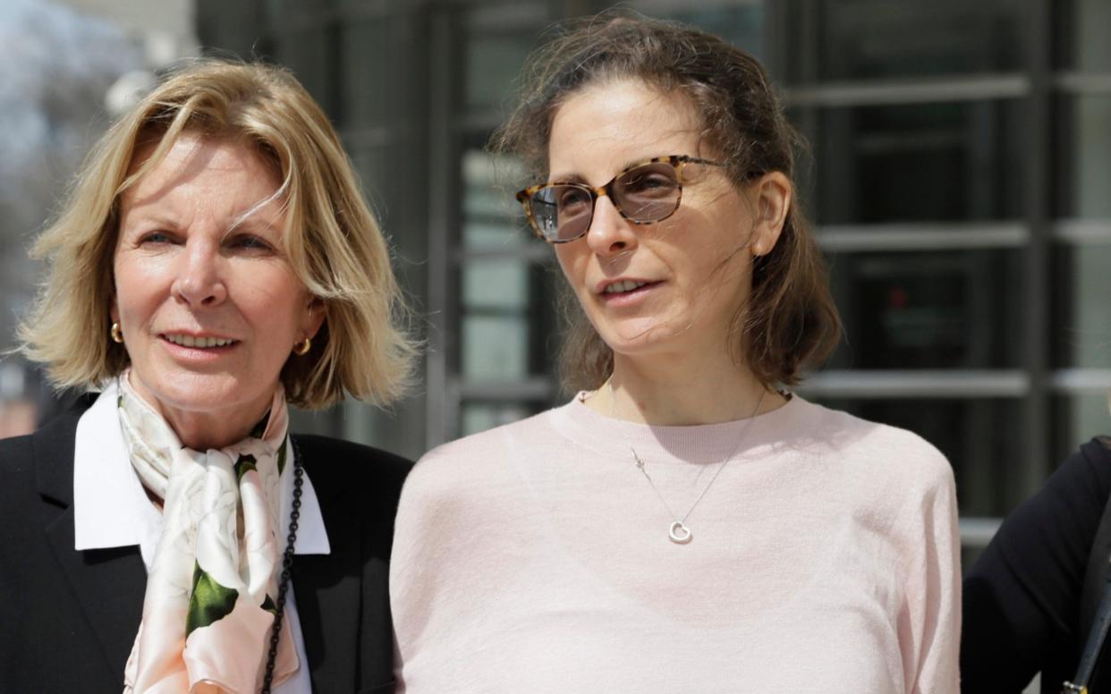 Clare Bronfman (right) pleaded guilty on two counts - AP