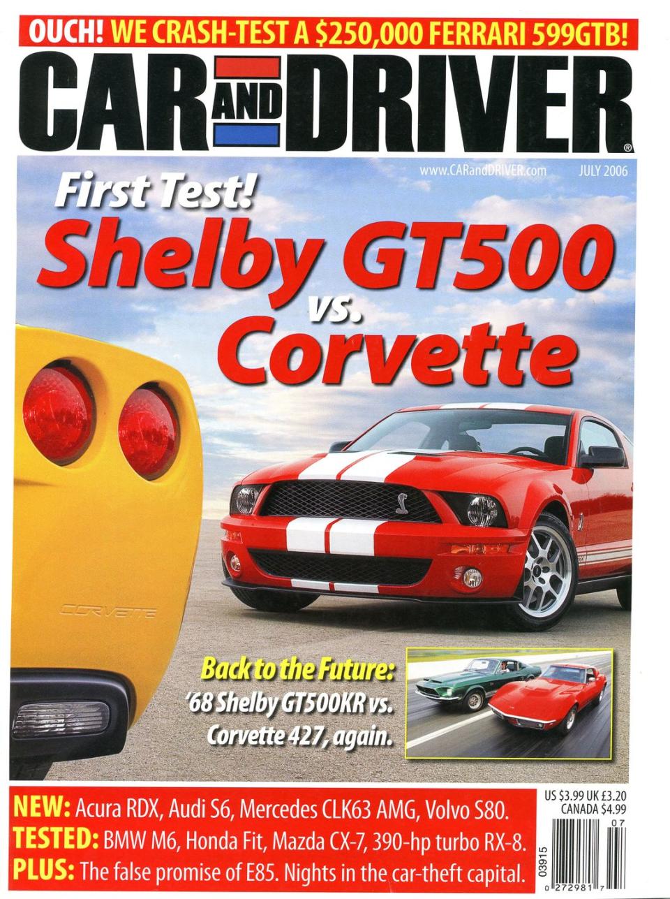 The 89 Issues of Car and Driver with a Corvette on the Cover