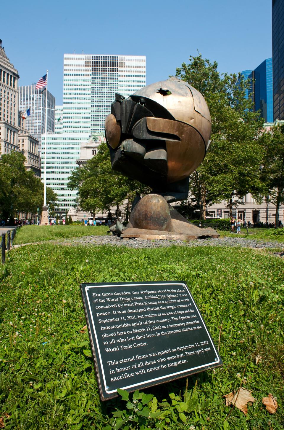 The Sphere, plucked from the rubble after 9/11