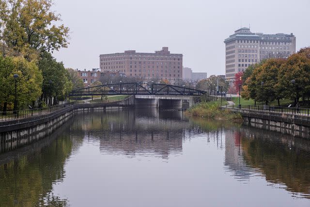 <p>SETH HERALD/AFP via Getty</p> Stock image of Flint River in Michigan