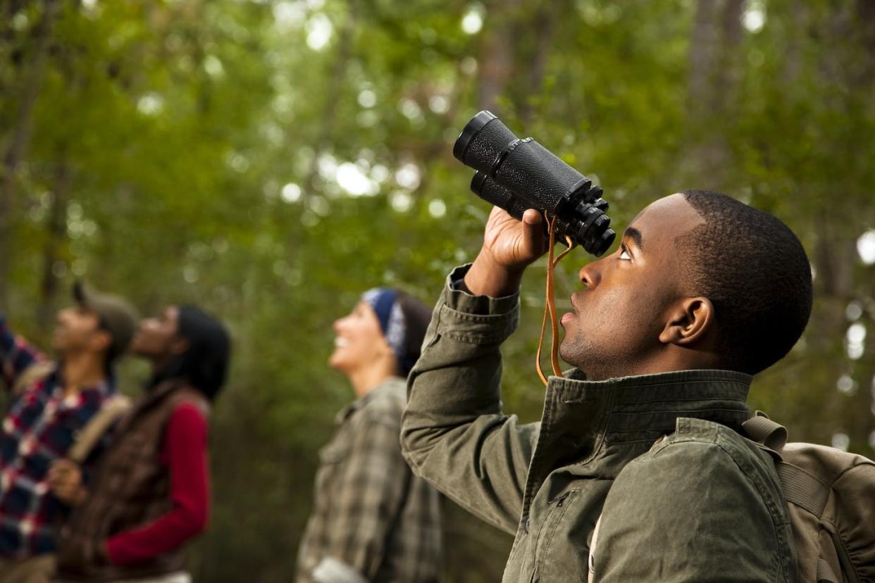 Many national parks offer lecture series, nature walks and hands-on science projects for the public. <a href="https://www.gettyimages.com/detail/photo/group-of-friends-camping-and-hiking-using-royalty-free-image/149361482" rel="nofollow noopener" target="_blank" data-ylk="slk:fstop123/E+ Collection via Getty Images;elm:context_link;itc:0;sec:content-canvas" class="link "> fstop123/E+ Collection via Getty Images</a>