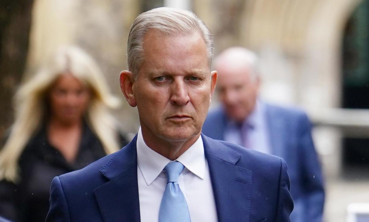 <span>Jeremy Kyle leaves Winchester coroner’s court in Hampshire. The presenter defended his conduct on the show saying: ‘It was direct, but it was empathetic.’</span><span>Photograph: Jordan Pettitt/PA</span>