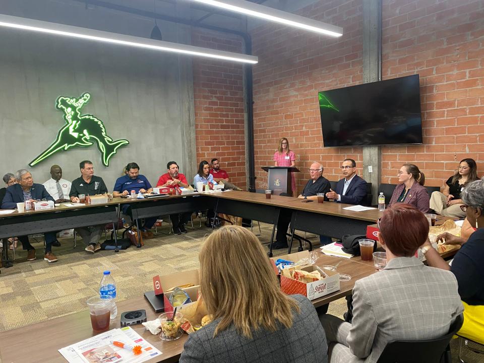 The Coastal Bend Public Education Advocacy Network regional advocacy summit hosted school leaders and lawmakers state Rep. Todd Hunter, state Rep. Abel Herrero and state Sen. Morgan LaMantia on Friday at the Henry Garrett Center in Corpus Christi.