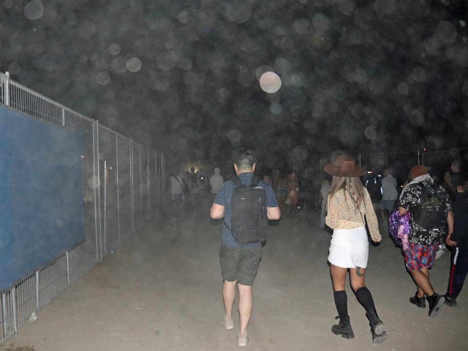 coachella walking back to parking lot