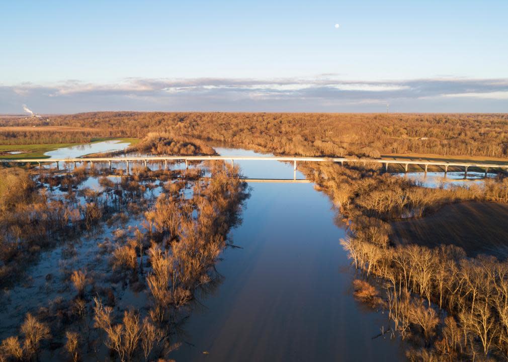 Bridge over Yazoo River.