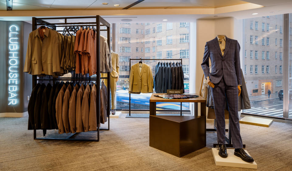 The Paul Smith Clubhouse at Nordstrom sells the designer's spring collection.