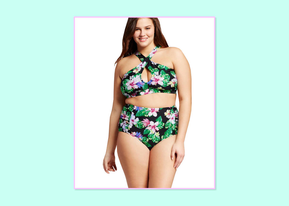 <p><a rel="nofollow noopener" href="http://www.target.com/p/women-s-plus-size-tropical-halter-bikini-top-black-surfside/-/A-51723253" target="_blank" data-ylk="slk:Top;elm:context_link;itc:0;sec:content-canvas" class="link ">Top</a>, $24.99, and <a rel="nofollow noopener" href="http://www.target.com/p/women-s-plus-size-tropical-swimdress-surfside/-/A-51723263?lnk=rec|adaptpdph1|related_prods_vv|adaptpdph1|51723263|0" target="_blank" data-ylk="slk:bottom;elm:context_link;itc:0;sec:content-canvas" class="link ">bottom</a>, $19.99; Target. </p>