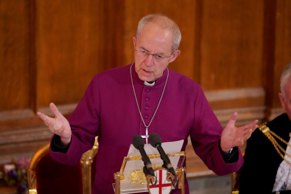 The Archbishop of Canterbury Justin Welby has joined criticisms of the Rwanda bill (PA Wire)