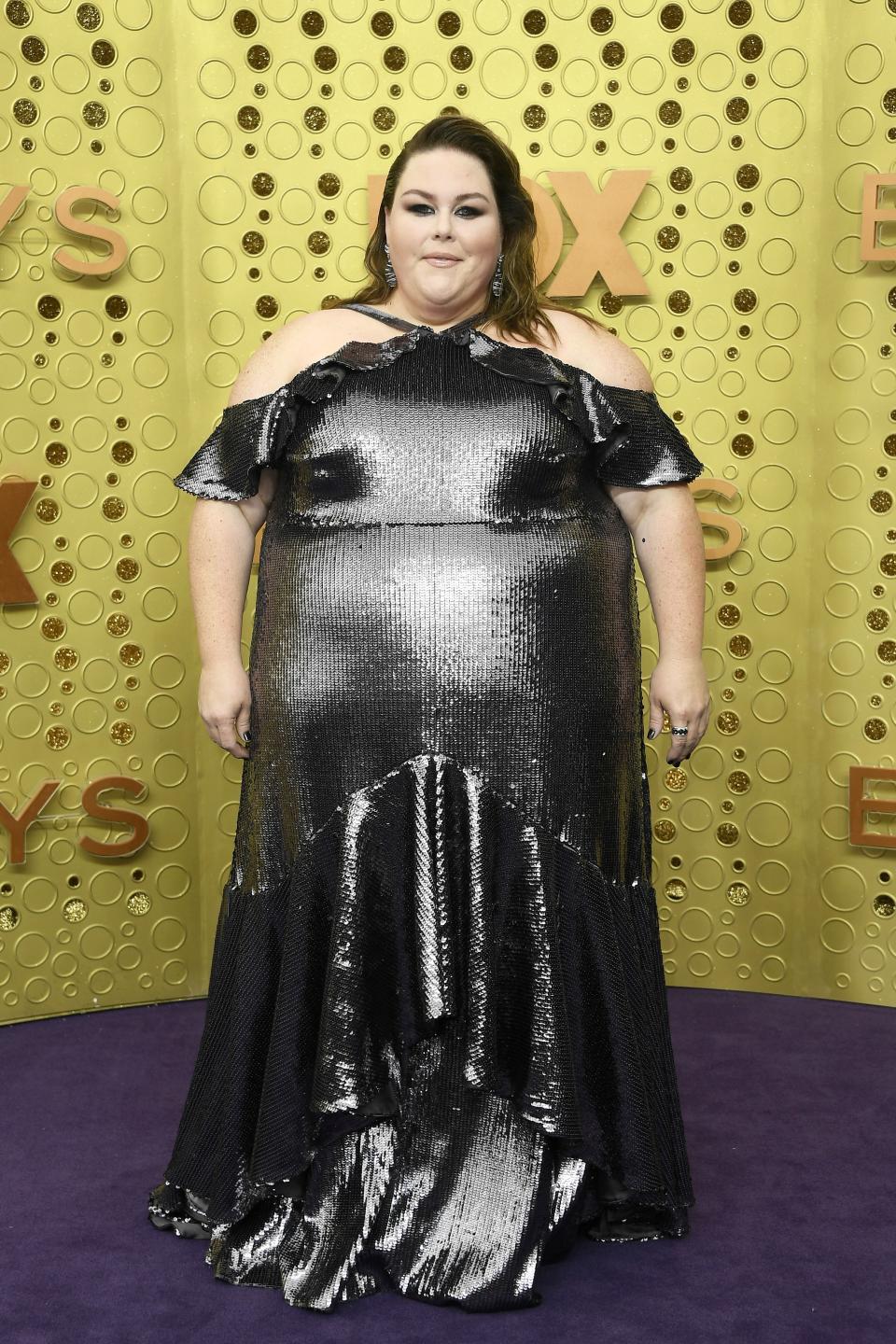 <h1 class="title">Chrissy Metz in Christian Siriano and Le Vian jewelry</h1><cite class="credit">Photo: Getty Images</cite>