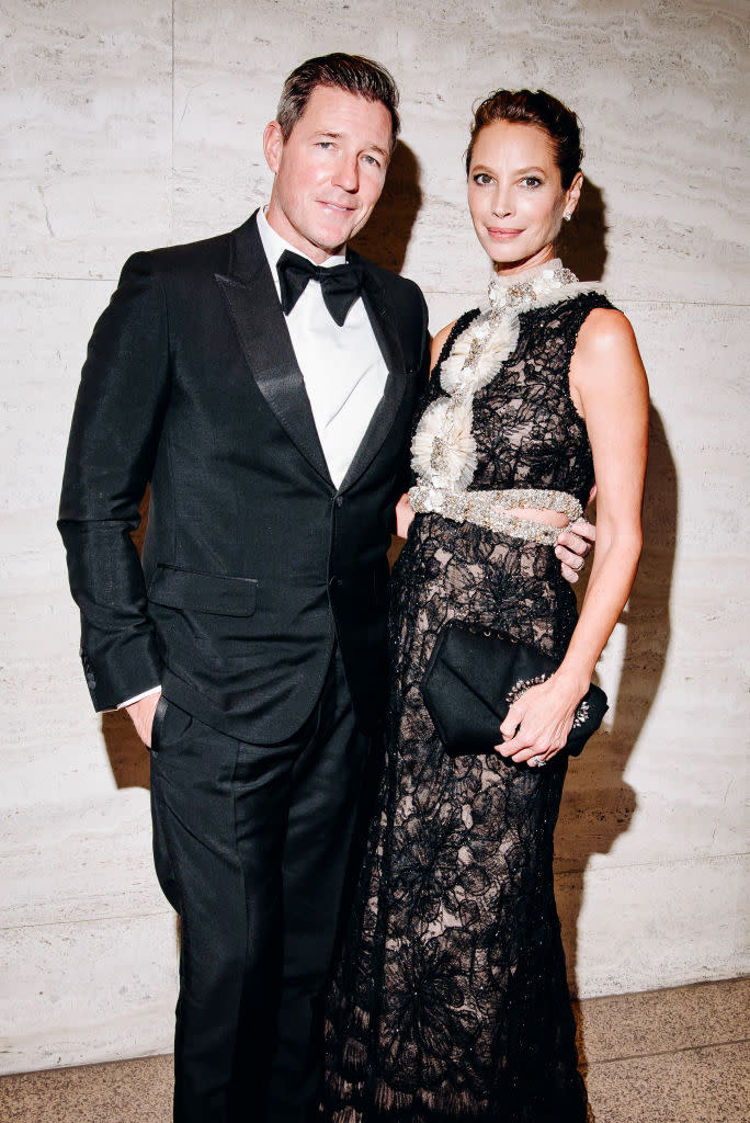 Edward Burns and Christy Turlington at The Kering Foundation Caring for Women Dinner held at The Pool on Park Avenue on September 15, 2022 in New York City. (Photo by Nina Westervelt/Variety via Getty Images)