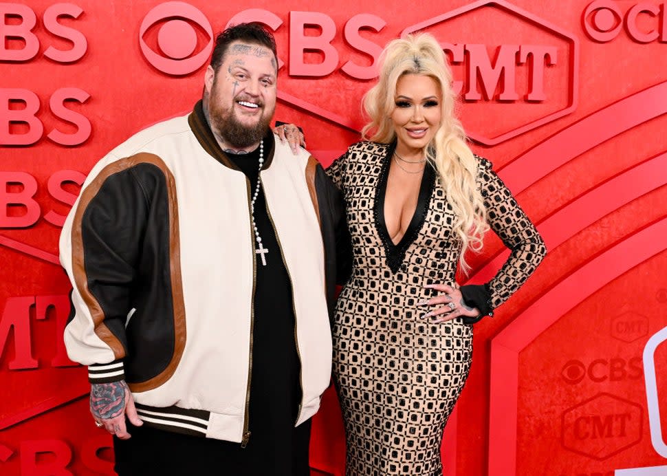 Jelly Roll and Bunnie XO at the 2024 CMT Music Awards held at the Moody Center on April 7, 2024 in Austin, Texas