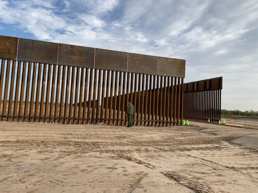Businessman Vivek Ramaswamy says if elected president he would build border walls on the northern and southern U.S. borders, like this segment in Starr County, Texas. (Sandra Sanchez/Border Report File Photo)