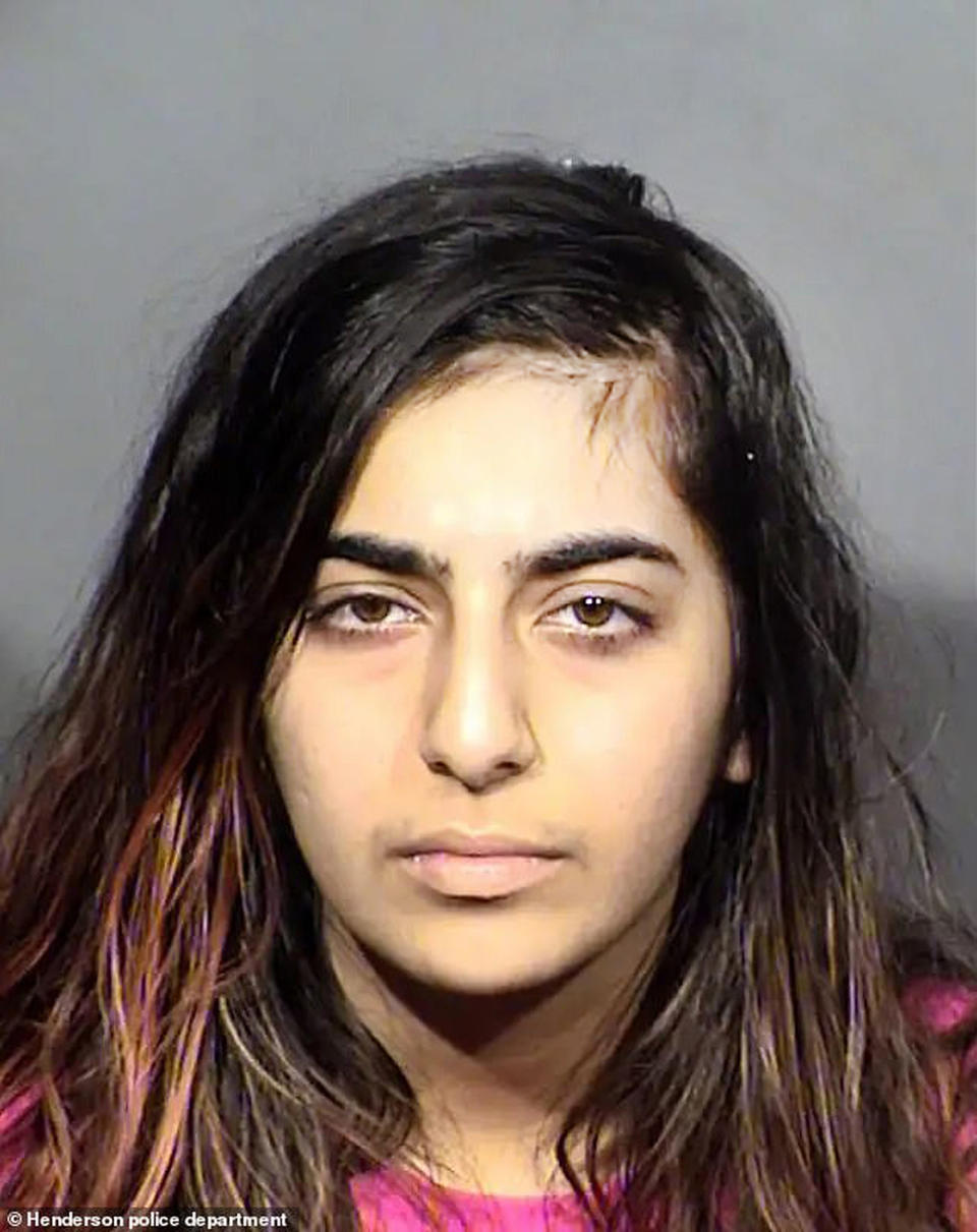 FILE - This undated photo released by the Henderson Police Department shows Nika Nikoubin. Texas authorities claim police in Nevada didn't inform them when Nikoubin, a suspect in a Las Vegas-area stabbing, relocated to Dallas while awaiting trial on an attempted murder charge. Nikoubin has pleaded not guilty to stabbing a man inside a Las Vegas-area hotel room in March 2022. Court records show the 22-year-old has been on house arrest in Texas since last June. (Henderson Police Department via AP, File)