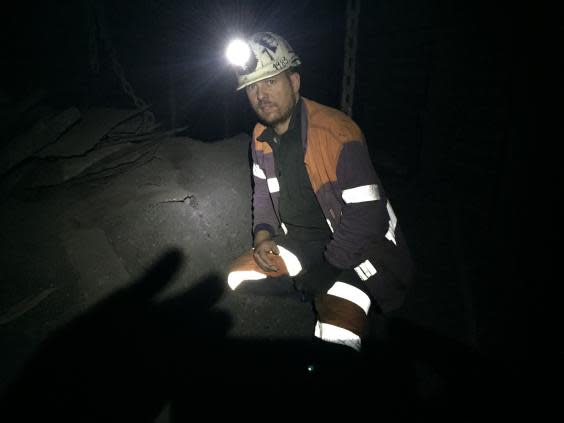 Vallina, who has been in the industry for 14 years, is unsure what to do when the mines finally close (Andres Vallina)